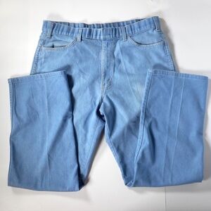 VTG Towncraft Womens Denim Jeans 34 x 29 Pant USA Straight Leg Light Wash 50/50